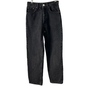 Zara -Mom Jeans - Black- Button Up- Size 2